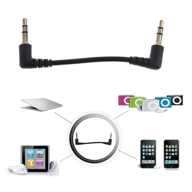 Durable PVC Metal Audio Cable Dual 90 Degree Right Angled 3.5mm Jack Male to Male Stereo AUX Cable for Car AUX Speaker
Durable PVC Metal Audio Cable Dual 90 Degree Right Angled 3.5mm Jack Male to Male Stereo AUX Cable for Car AUX Speaker