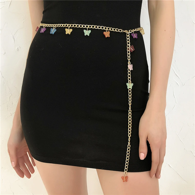 2021 New Women Bikini Sexy Butterfly Pendant Chain Body Jewelry Belt Sequin Waist Chain Personality Fashion Body Chain
2021 New Women Bikini Sexy Butterfly Pendant Chain Body Jewelry Belt Sequin Waist Chain Personality Fashion Body Chain