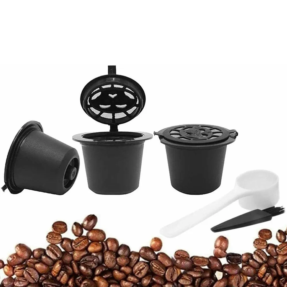 3pcs/set Coffee Capsule Cup 28*36mm Reusable For Nespresso With 1*plastic Spoon And Cleaning Brush
3pcs/set Coffee Capsule Cup 28*36mm Reusable For Nespresso With 1*plastic Spoon And Cleaning Brush