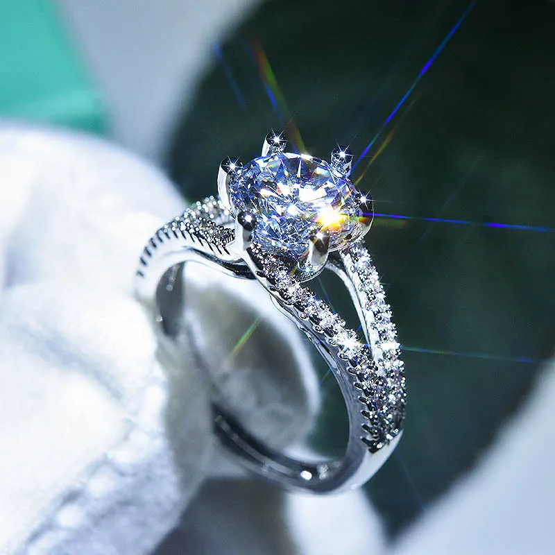 Genuine S925 Sterling Silver Color Jewelry Bizuteria Ring for Women Natural 1 Carat Diamond Silver 925 Jewelry Gemstone Ring Box
Genuine S925 Sterling Silver Color Jewelry Bizuteria Ring for Women Natural 1 Carat Diamond Silver 925 Jewelry Gemstone Ring Box