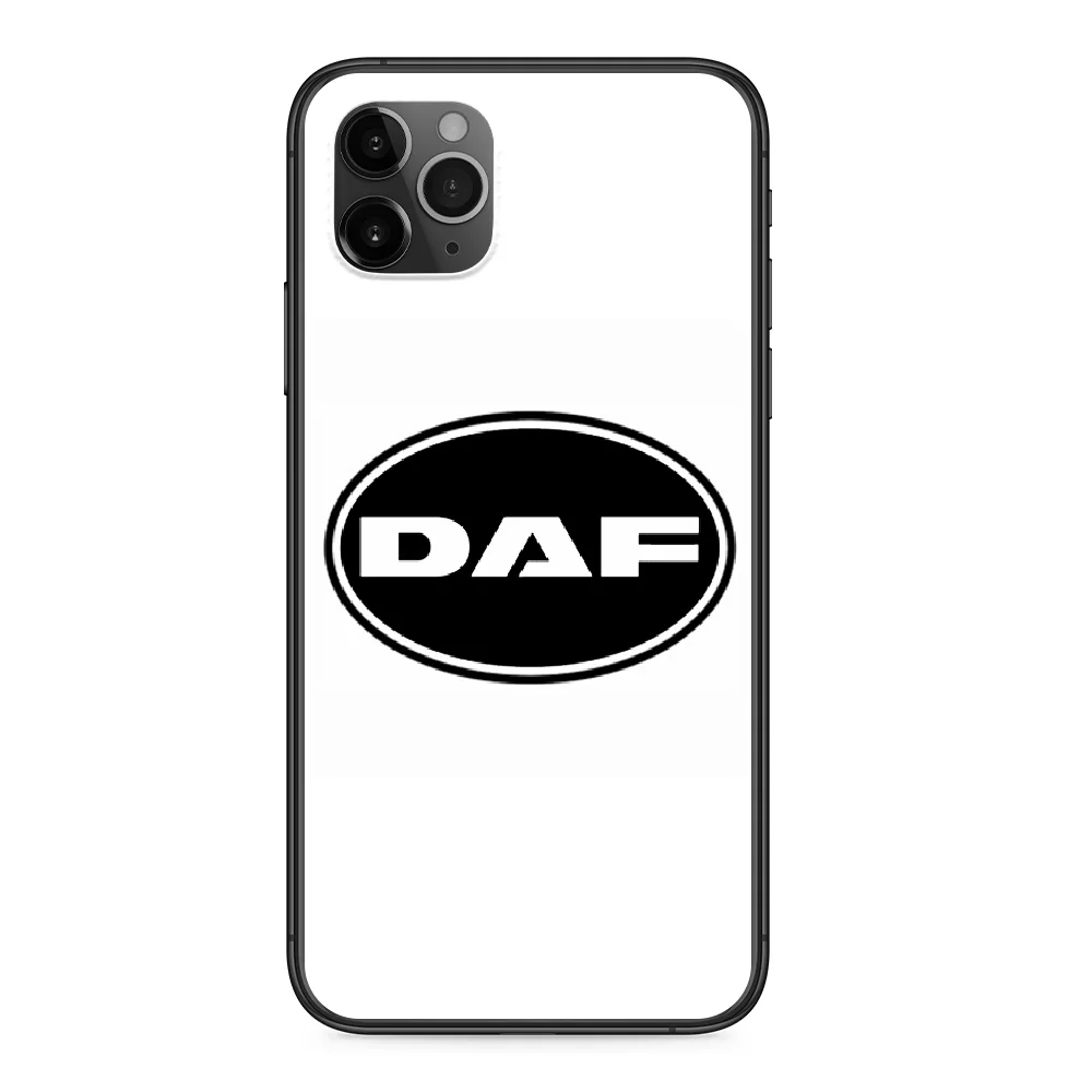 Чехол для телефона с логотипом грузовика DAF iphone 4 4s 5 5S SE 5C 6 6S 7 8 plus X XS XR 11 PRO MAX 2020 black