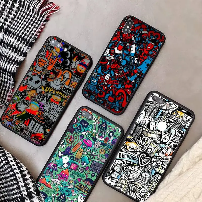 Anime Graffiti Sticker Bomb Phone Case for huawei P8 P9 P10 P20 PRO P30 P40 LITE 2016 2017 2019 2020 Funda cover
Anime Graffiti Sticker Bomb Phone Case for huawei P8 P9 P10 P20 PRO P30 P40 LITE 2016 2017 2019 2020 Funda cover
