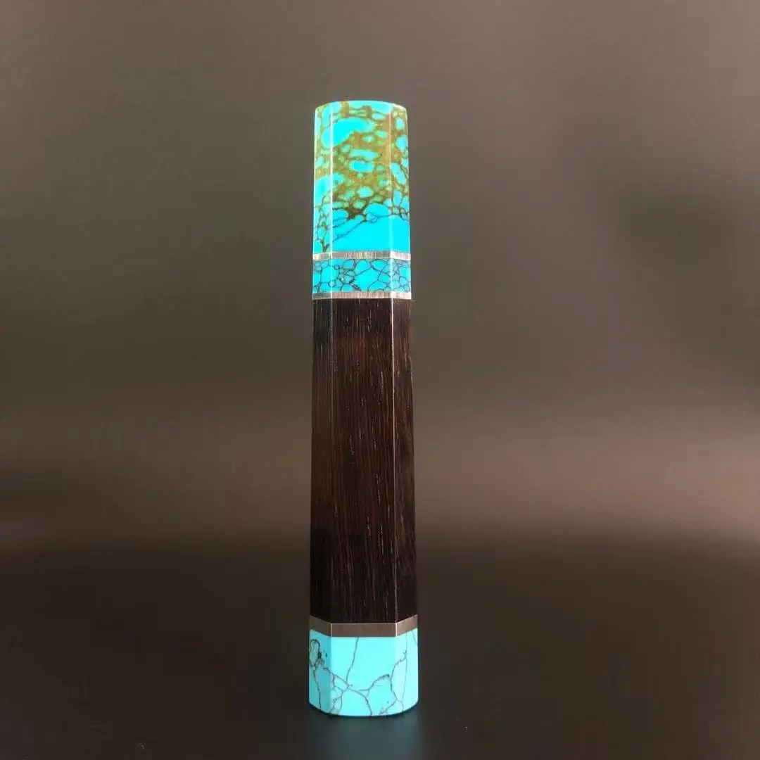Japanese Octagonal Ebony Handle With Imitation Turquoise Bolster DIY Chef Knife Kitchen Knives Gyuto Yanagiba Deba Knives
Japanese Octagonal Ebony Handle With Imitation Turquoise Bolster DIY Chef Knife Kitchen Knives Gyuto Yanagiba Deba Knives