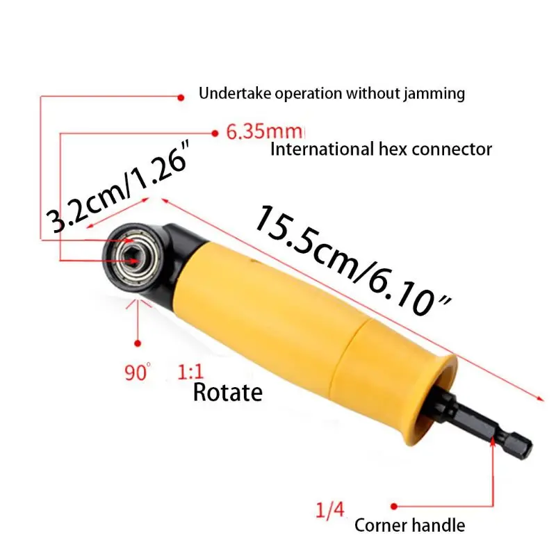 90 Degree Right Angle Drill Chuck Universal Bit Driver Corner Electric Power Cordless Adapter Screwdriver
90 Degree Right Angle Drill Chuck Universal Bit Driver Corner Electric Power Cordless Adapter Screwdriver