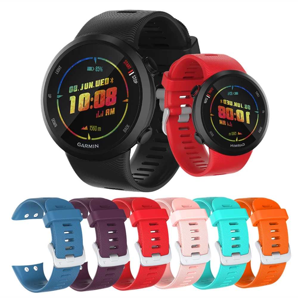 Ремешок для наручных часов Garmin 45/45S мягкий силиконовый браслет Forerunner 45 и 45S