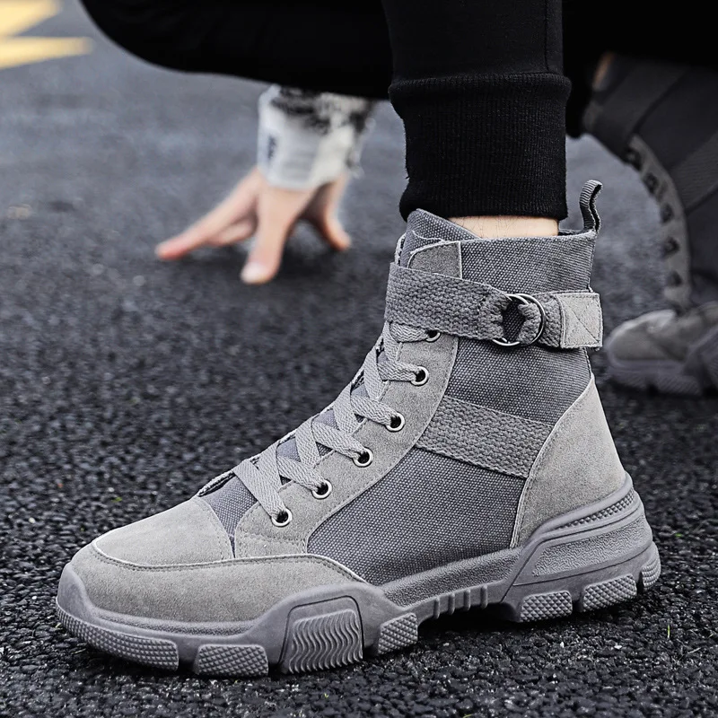 Men's outdoor autumn and winter Martin canvas tooling boots combat boots soldiers high-top men's shoes desert boots tide shoes
Men's outdoor autumn and winter Martin canvas tooling boots combat boots soldiers high-top men's shoes desert boots tide shoes