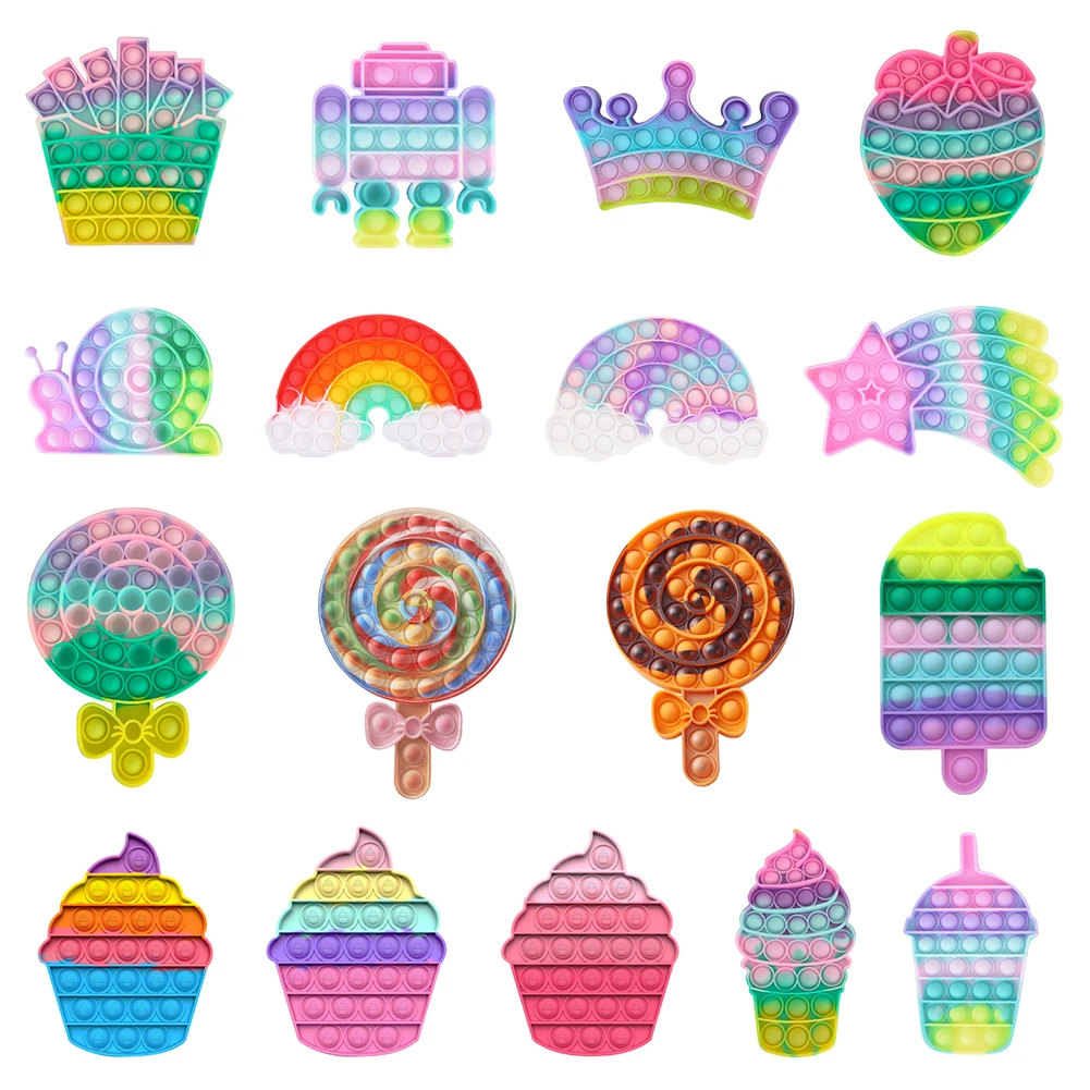 New Novelty Push Bubble Simple Dimple Sensory Autism Fidget Toys For Children Adults Fingertip Desktop Game Toys Macaron Animal
New Novelty Push Bubble Simple Dimple Sensory Autism Fidget Toys For Children Adults Fingertip Desktop Game Toys Macaron Animal