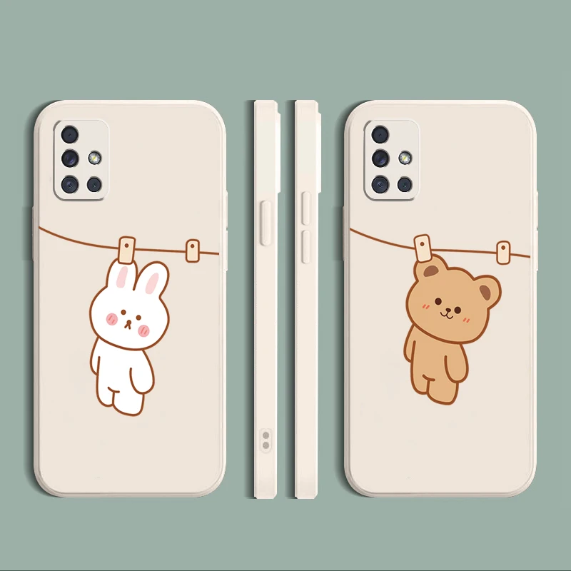 For Samsung A02S A20S A10S A52 4G A72 5G A50 A30 A11 A31 A51 A71 A10 Case Hanger Bear Straight Edge Silicone Protective Cover
For Samsung A02S A20S A10S A52 4G A72 5G A50 A30 A11 A31 A51 A71 A10 Case Hanger Bear Straight Edge Silicone Protective Cover