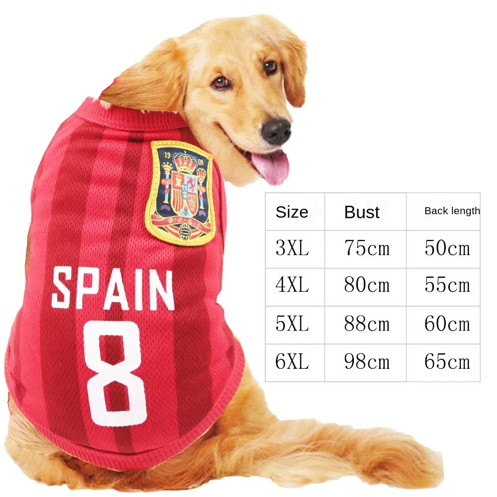 Pet Dog Summer Stretch Knitted Sports Mesh Print Vest Clothing Big Dog Basketball Thin Clothes Dog Clothing Jersey
Pet Dog Summer Stretch Knitted Sports Mesh Print Vest Clothing Big Dog Basketball Thin Clothes Dog Clothing Jersey