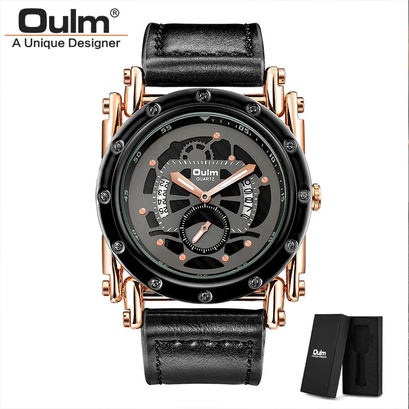 Oulm 3399 New Punk Style Men Sport Watches Luxury Leather Quartz Wristwatch Unique Retro Male Clock Dropshipping
Oulm 3399 New Punk Style Men Sport Watches Luxury Leather Quartz Wristwatch Unique Retro Male Clock Dropshipping