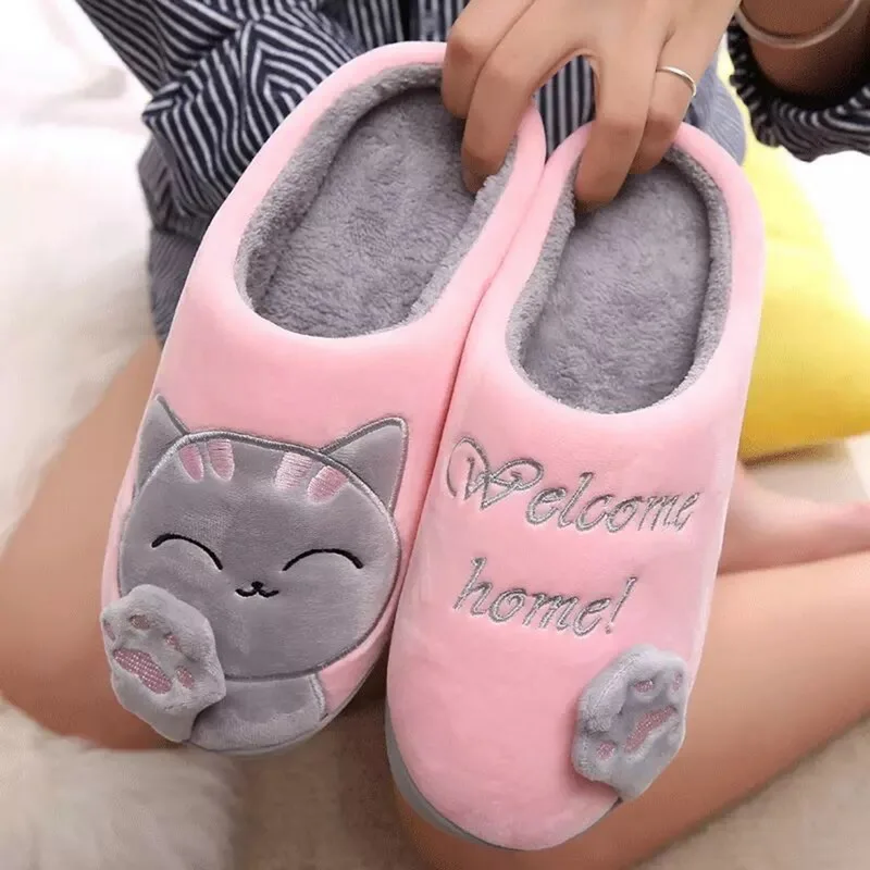Hot Women Winter Home Slippers Cartoon Cat Shoes Non-slip Soft Winter Warm House Slippers Indoor Bedroom Lovers Couples Floor
Hot Women Winter Home Slippers Cartoon Cat Shoes Non-slip Soft Winter Warm House Slippers Indoor Bedroom Lovers Couples Floor