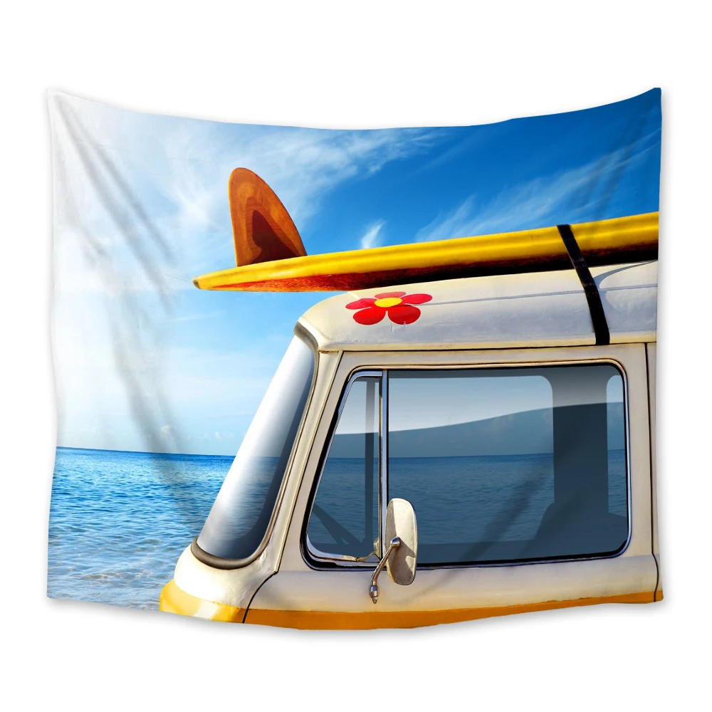 Summer Seaside Holiday Car Tapestry Wall Hanging Bedding Sheet Throw Bedspread Living Room Tapestries Dorm Decor
Summer Seaside Holiday Car Tapestry Wall Hanging Bedding Sheet Throw Bedspread Living Room Tapestries Dorm Decor