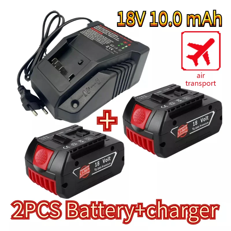 18V10000mAh Rechargeable For Bosch 18V Battery Backup10.0A Portable Replacement BAT609 Indicator light+3A Battery Charger
18V10000mAh Rechargeable For Bosch 18V Battery Backup10.0A Portable Replacement BAT609 Indicator light+3A Battery Charger