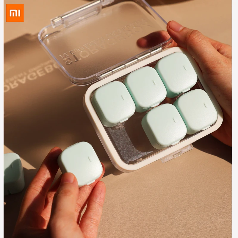 

Xiaomi Youpin Jordan&Judy Distributed portable mini sealed pill box Small and easy to carry free combination multiple seals