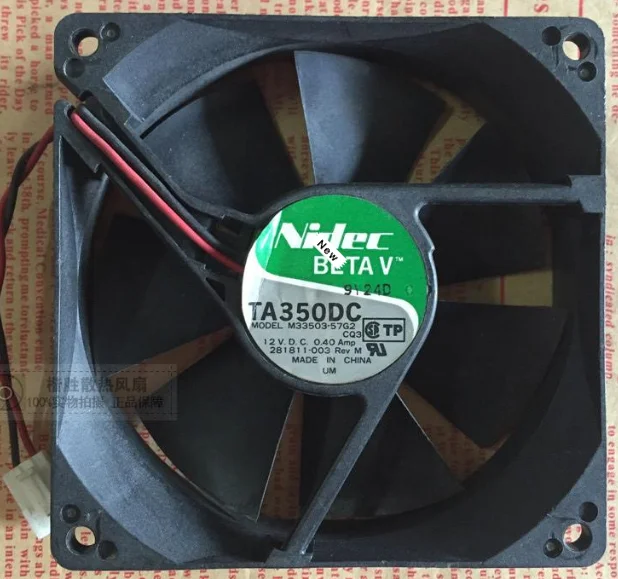 

for Nidec TA350DC TA450DC B31256-56 Server Cooling Fan DC 12V 0.49A 120x120x38mm 3-wire