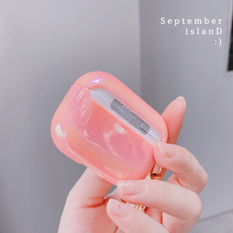 3D Pearl Shell Keychain Water Rainbow Pink cover for apple airpods pro Hard Headphone Earphone case for apple airpods 1 2 cover 
3D Pearl Shell Keychain Water Rainbow Pink cover for apple airpods pro Hard Headphone Earphone case for apple airpods 1 2 cover
