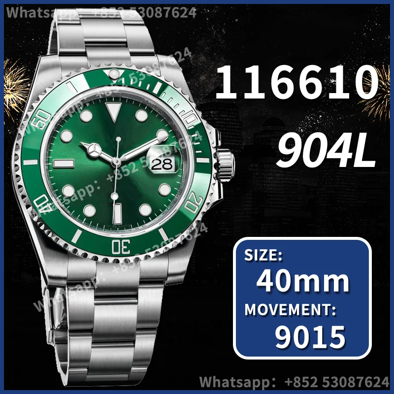 Мужские автоматические механические часы Submariner 40 мм 116610 AAA Реплика 904L супер клон 9015 Топ люксовый бренд ARF NOOB Спорт VSF
Мужские автоматические механические часы Submariner 40 мм 116610 AAA Реплика 904L супер клон 9015 Топ люксовый бренд ARF NOOB Спорт VSF