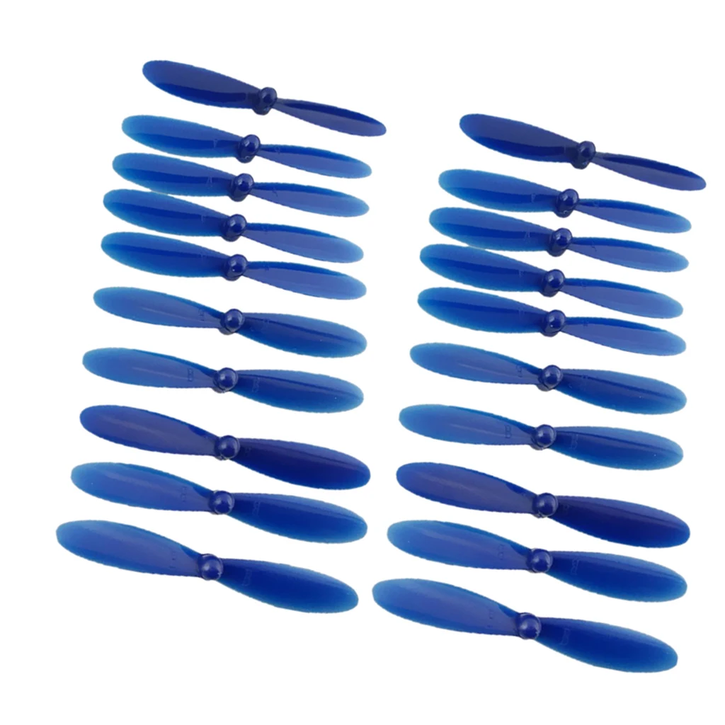 20 Pieces Plastic Prop Propeller Replacement Propeller for RC Drone Helicopters