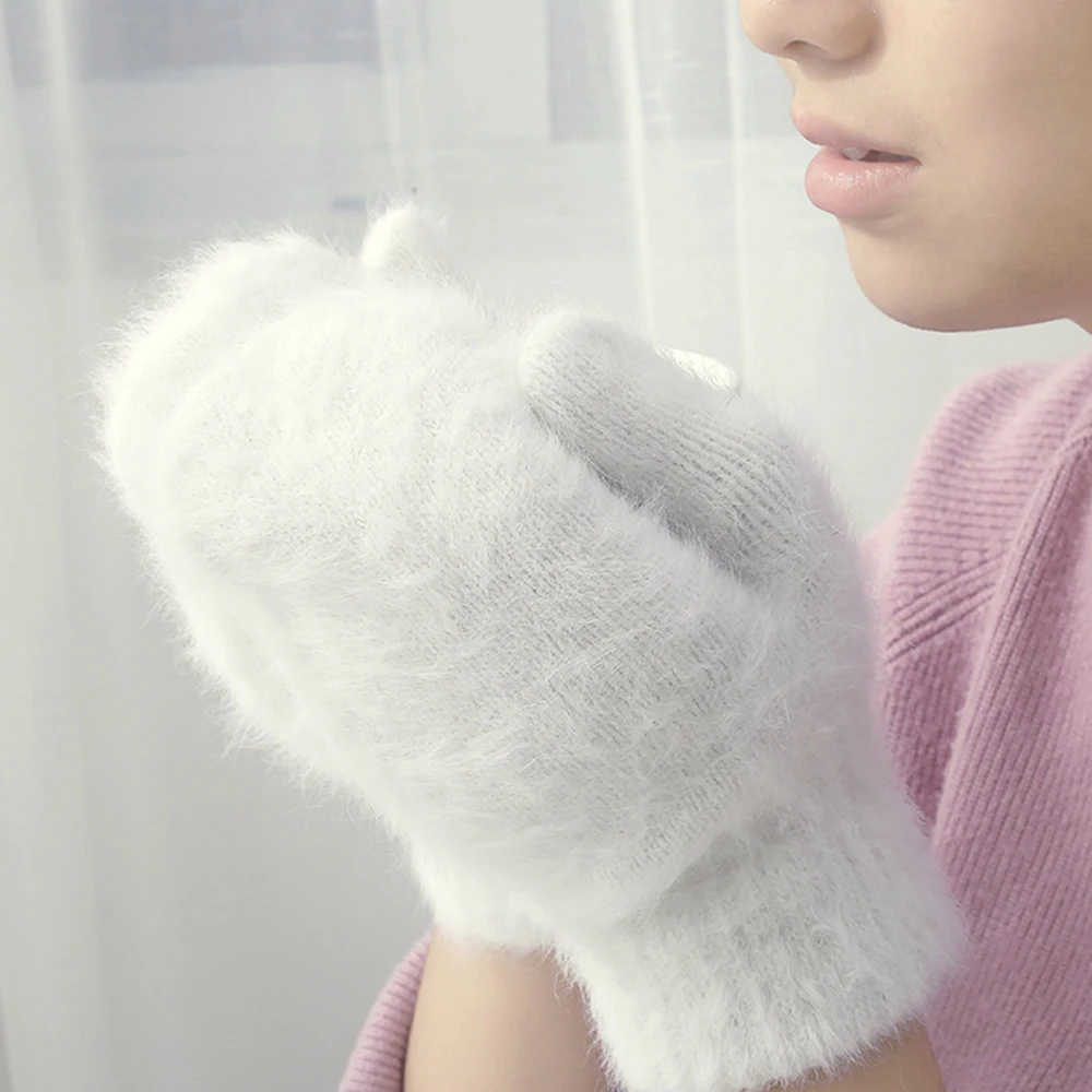 Cute Rabbit Wool Gloves Female Winter Mittens Factory Outlet Fur Gloves Fingerless Gloves Winter Gloves Women Girls Mittens
Cute Rabbit Wool Gloves Female Winter Mittens Factory Outlet Fur Gloves Fingerless Gloves Winter Gloves Women Girls Mittens