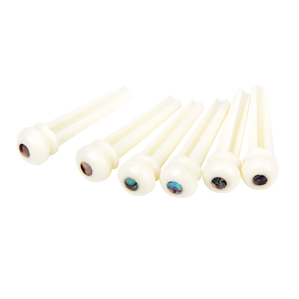 Set of 6 Beige Bone Bridge Pegs Endpins with Dot Inlaid for Acoustic Guitar Luthier Supply
Set of 6 Beige Bone Bridge Pegs Endpins with Dot Inlaid for Acoustic Guitar Luthier Supply