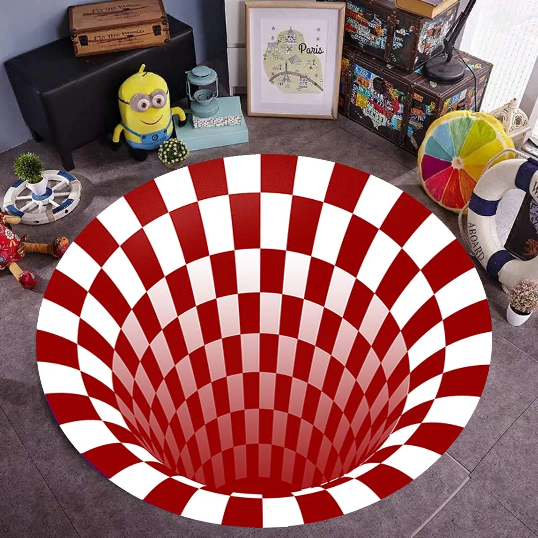 Stereo Vision Circular Carpet 3D Living Room Door Mat Coffee Table Sofa Blanket Illusion Rug Luxury White Black Floor Non-Slip
Stereo Vision Circular Carpet 3D Living Room Door Mat Coffee Table Sofa Blanket Illusion Rug Luxury White Black Floor Non-Slip
