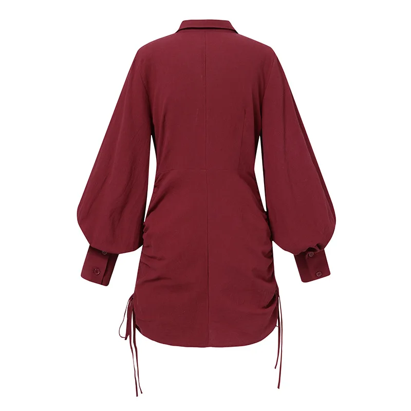 Cotton Shirt Dress 2021 Fashion Vestidos Sexy V Neck Lantern Sleeve Button Slit Party Dress Casual Solid Drawstring Mini Dresses
Cotton Shirt Dress 2021 Fashion Vestidos Sexy V Neck Lantern Sleeve Button Slit Party Dress Casual Solid Drawstring Mini Dresses