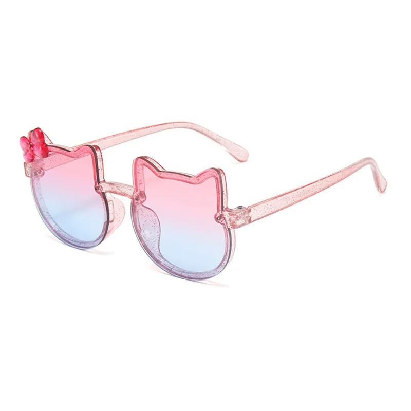 Lovely Cat Design Kids Sunglasses Girls Bowknot Shining Sun Glasses Child Baby Eyewear PC Frame Eyeglasses UV400
Lovely Cat Design Kids Sunglasses Girls Bowknot Shining Sun Glasses Child Baby Eyewear PC Frame Eyeglasses UV400