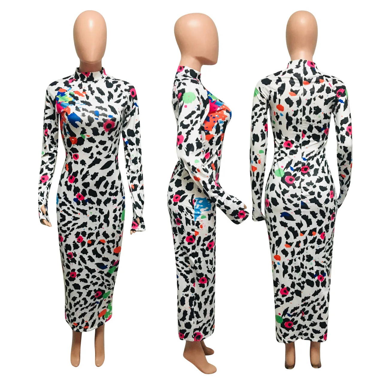 Women Dress Graffiti Leopard Print Long Sleeve Bodycon Midi Maxi Dress Sexy Night Party Bandage Pencil Long Dresses Vestidos
Women Dress Graffiti Leopard Print Long Sleeve Bodycon Midi Maxi Dress Sexy Night Party Bandage Pencil Long Dresses Vestidos