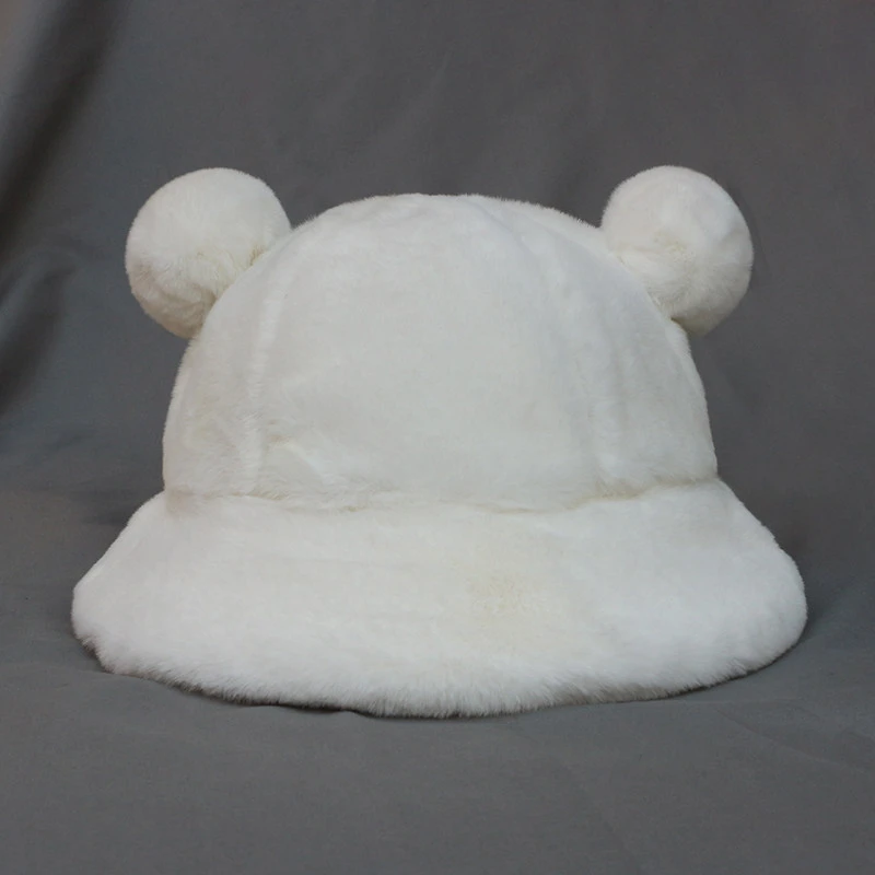 Autumn Winter Kawaii Bear Ear Ball Bucket Hat Women Leopard Solid Faux Fur Plush Soft Warm Thickness Windproof Fisherman Sun Hat
Autumn Winter Kawaii Bear Ear Ball Bucket Hat Women Leopard Solid Faux Fur Plush Soft Warm Thickness Windproof Fisherman Sun Hat