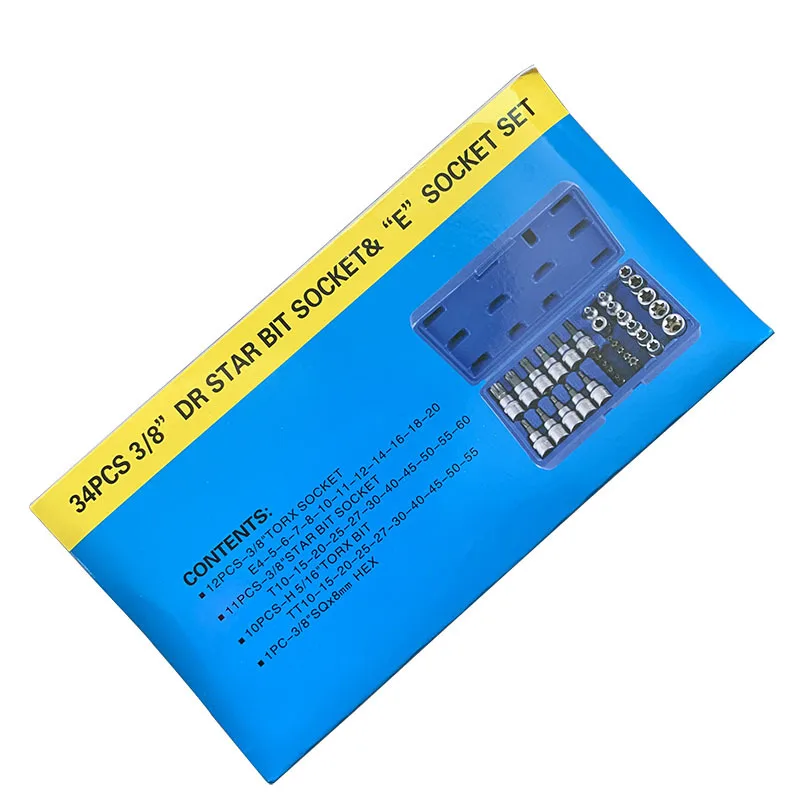 Fine Quality Chrome Vanadium Steel 34Pc Pressure Batch Sleeve Group Sets Motor Repairing Tool Socket Set Wrench Female Torx Male
Fine Quality Chrome Vanadium Steel 34Pc Pressure Batch Sleeve Group Sets Motor Repairing Tool Socket Set Wrench Female Torx Male