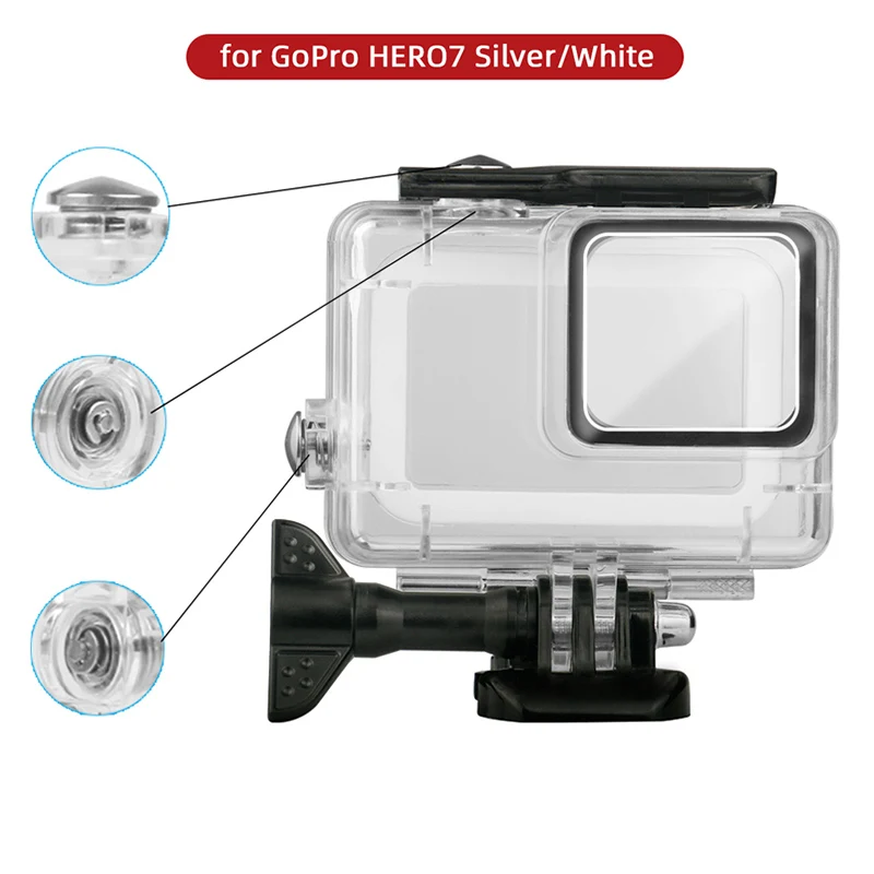 Водонепроницаемые корпуса, защитный чехол для дайвинга для GoPro HERO 7, аксессуары для экшн-камеры серебристого и белого цвета, защитная рамка, ...
Водонепроницаемые корпуса, защитный чехол для дайвинга для GoPro HERO 7, аксессуары для экшн-камеры серебристого и белого цвета, защитная рамка, ...