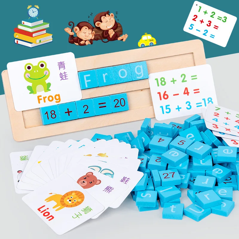Montessori Toy Wood Spelling Words Game Kids Early Educational Toys for Children Learning Wooden Toys Montessori Education Toy
Montessori Toy Wood Spelling Words Game Kids Early Educational Toys for Children Learning Wooden Toys Montessori Education Toy
