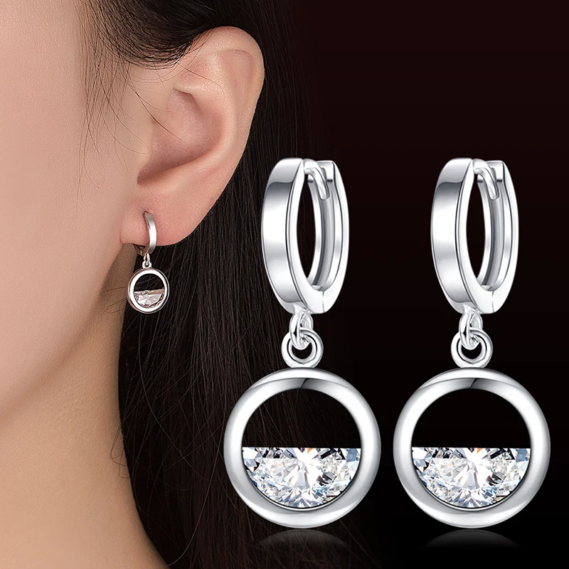 Brand New Rhinestone Earring Fashion Big Round Bling Silver Color Semi-Circle Dangle Earrings Elegant For Women Party Jewelry
Brand New Rhinestone Earring Fashion Big Round Bling Silver Color Semi-Circle Dangle Earrings Elegant For Women Party Jewelry