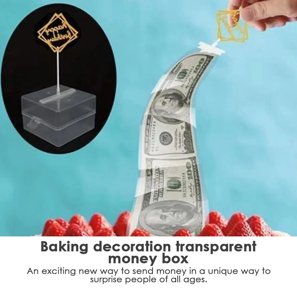 Birthday Surprise Gift Box Napkin Banknote Box Tissue Box Surprise Money Box Cake Parent Birthday Baking Decoration Pull Money
Birthday Surprise Gift Box Napkin Banknote Box Tissue Box Surprise Money Box Cake Parent Birthday Baking Decoration Pull Money