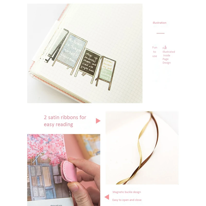 Creative Agenda Romance Cherry Blossom Notebook Illustration Grid Hand-Painted School Diary Office Supplies Files-Leaf
Creative Agenda Romance Cherry Blossom Notebook Illustration Grid Hand-Painted School Diary Office Supplies Files-Leaf