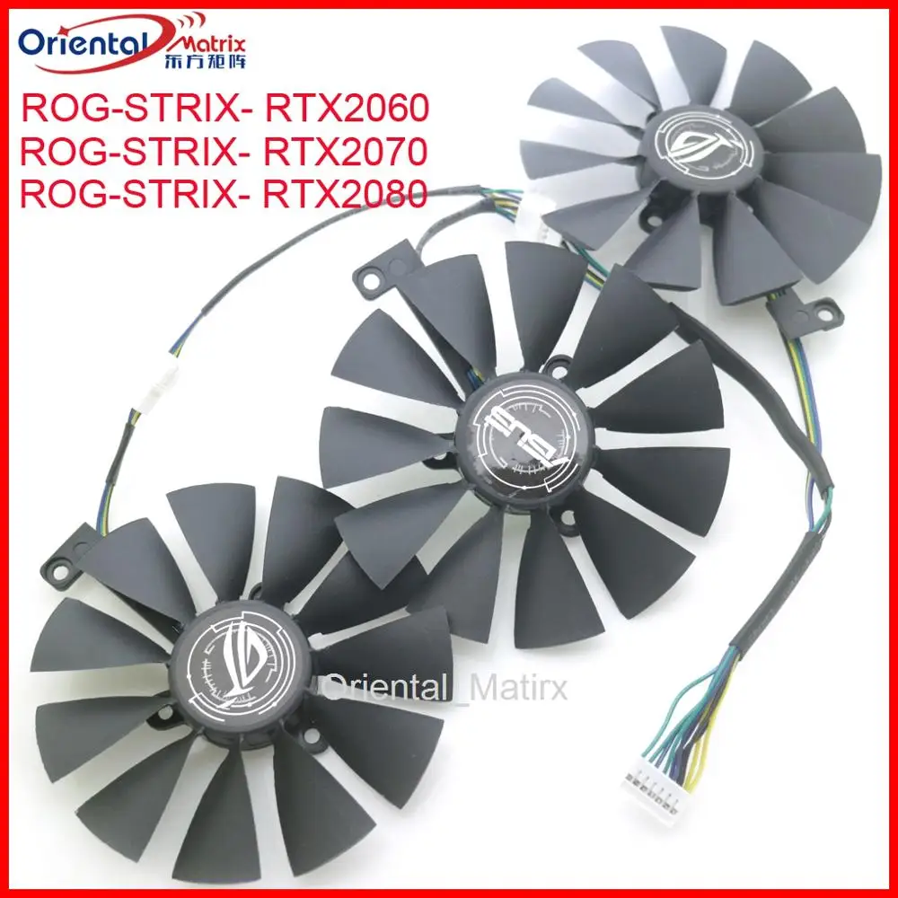 New 88mm T129215SH DC 12V 0.30AMP Cooling Fan For ASUS ROG-STRIX- RTX2080ti 2080 RTX2070 RTX2060 Graphics Card Fan
New 88mm T129215SH DC 12V 0.30AMP Cooling Fan For ASUS ROG-STRIX- RTX2080ti 2080 RTX2070 RTX2060 Graphics Card Fan