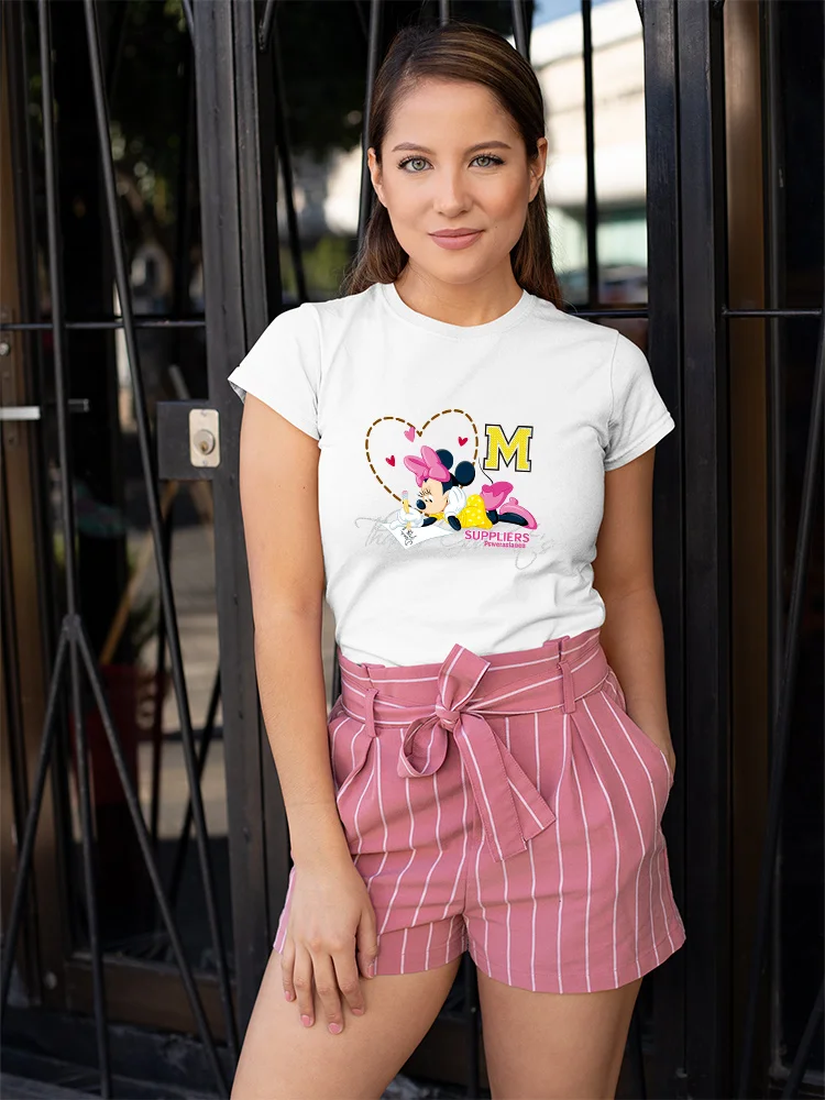 Youth Sweet Style Minnie Mouse T Shirt Women 2022 Fashion European Street Casual Shirt Basic Tops Brand Disney Summer Harajuku
Youth Sweet Style Minnie Mouse T Shirt Women 2022 Fashion European Street Casual Shirt Basic Tops Brand Disney Summer Harajuku
