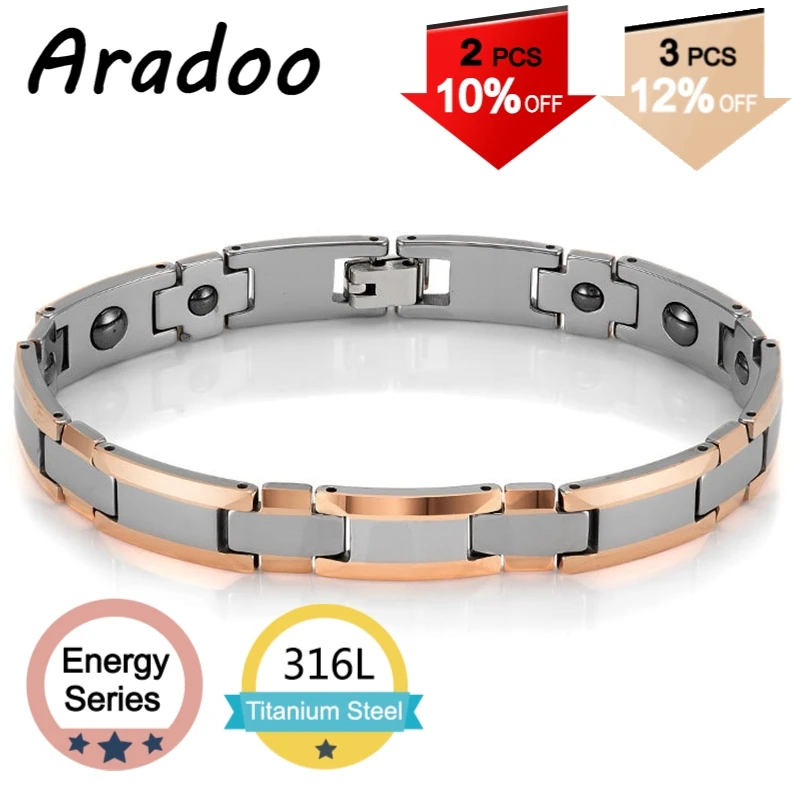 ARADOO Stainless Steel Bracelet Women Magnetic Bracelet Metal Bracelet Clasp Bracelet Holiday Gift Fashion Gift For Bracelet
ARADOO Stainless Steel Bracelet Women Magnetic Bracelet Metal Bracelet Clasp Bracelet Holiday Gift Fashion Gift For Bracelet