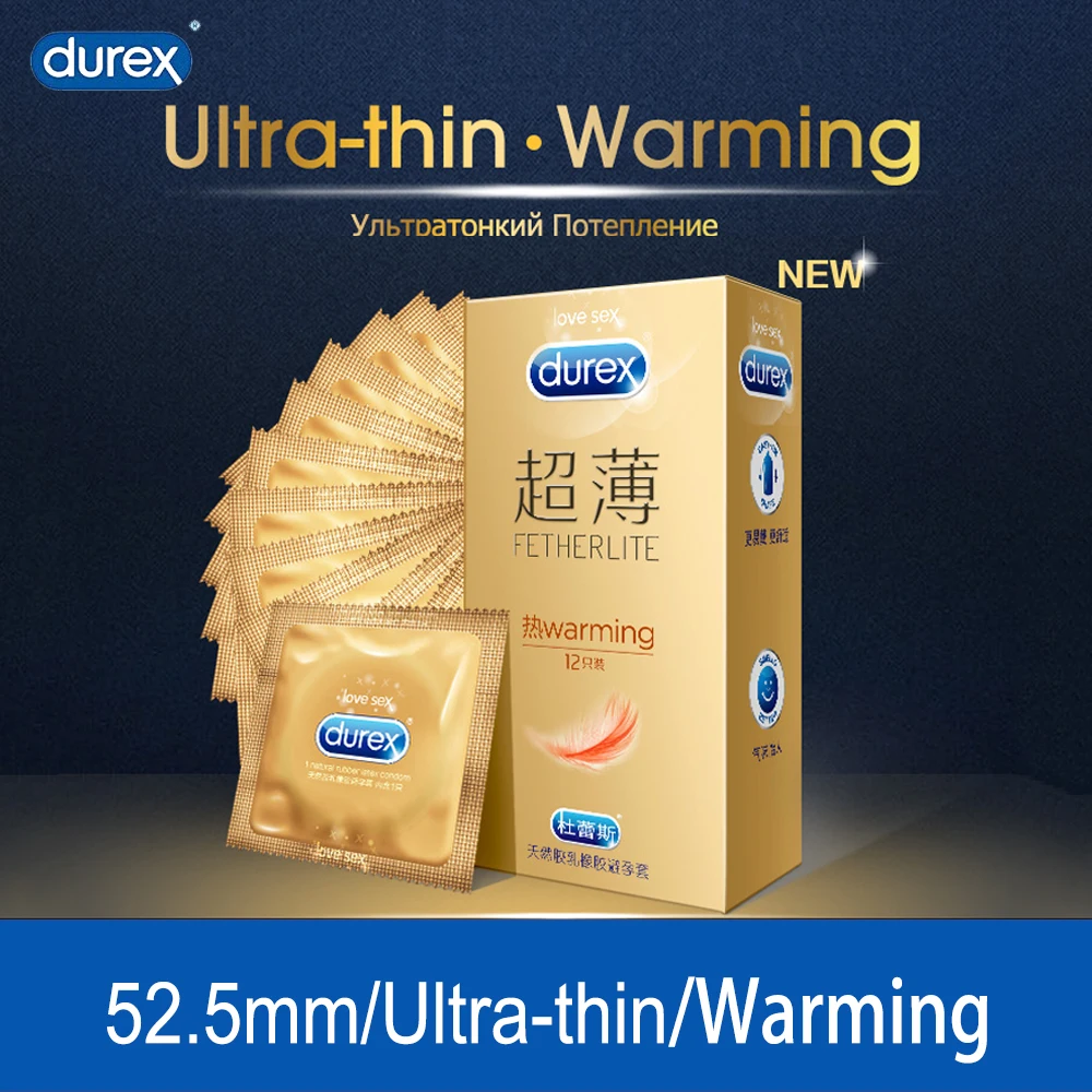 Durex Fetherlite согревающие презервативы ультратонкие тепловые для мужчин очень