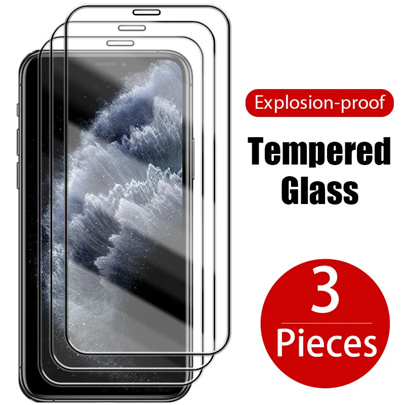 3Pcs Full Cover Screen Protector For iPhone 12 11 X XS Pro Max XR Tempered Glass For iPhone 12 6 6s 7 8 Plus Protective Glass
3Pcs Full Cover Screen Protector For iPhone 12 11 X XS Pro Max XR Tempered Glass For iPhone 12 6 6s 7 8 Plus Protective Glass