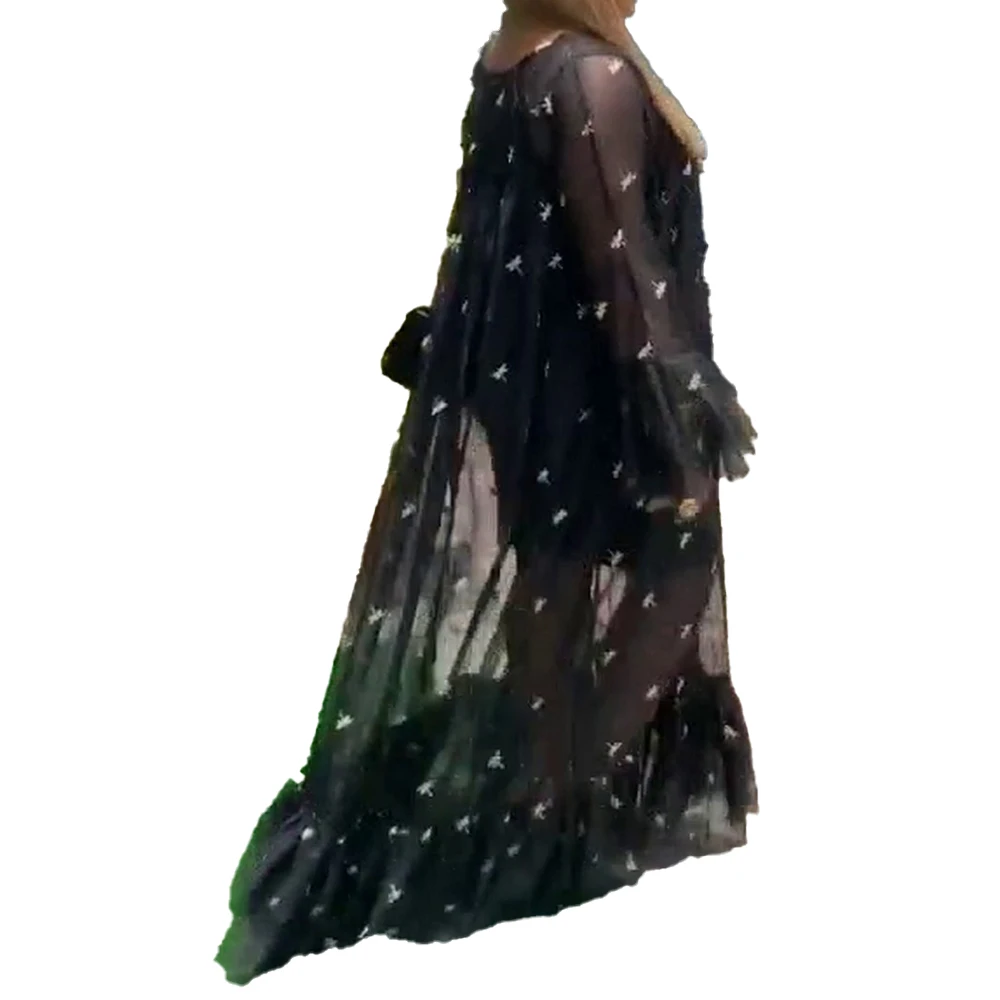 Europe America African Women's Dress Fashion Net Yarn Perspective Embroidered Round Neck Long Sleeve Solid Color Two-piece Suit
Europe America African Women's Dress Fashion Net Yarn Perspective Embroidered Round Neck Long Sleeve Solid Color Two-piece Suit