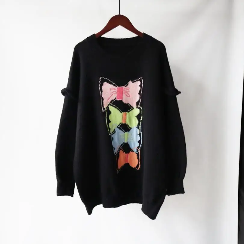 Women Oversized Knitted Jumper Sweaters Bow-knot Printed Streetwear Harajuku Autumn Oversize Casual Pullovers 2021 w794
Women Oversized Knitted Jumper Sweaters Bow-knot Printed Streetwear Harajuku Autumn Oversize Casual Pullovers 2021 w794