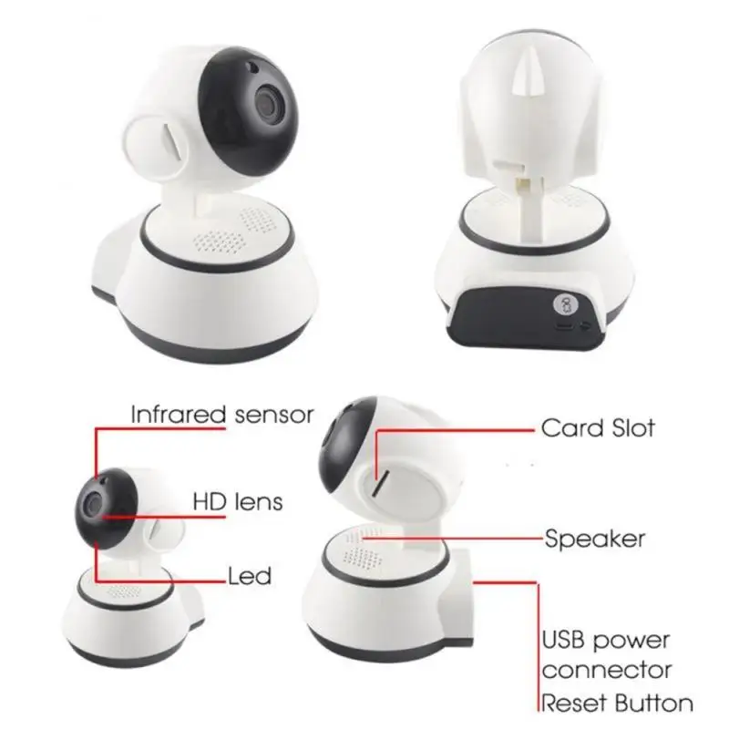 Wifi Surveillance Camera Home Security Adjustable CCTV Wireless Camera IR Night Vision Monitor Robot Baby Monitor Camcorders
Wifi Surveillance Camera Home Security Adjustable CCTV Wireless Camera IR Night Vision Monitor Robot Baby Monitor Camcorders