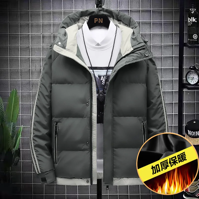 Мужская Зимняя Повседневная Толстая теплая водонепроницаемая хлопковая куртка, парки, Мужская Осенняя верхняя одежда, ветрозащитная шапка...
Мужская Зимняя Повседневная Толстая теплая водонепроницаемая хлопковая куртка, парки, Мужская Осенняя верхняя одежда, ветрозащитная шапка...