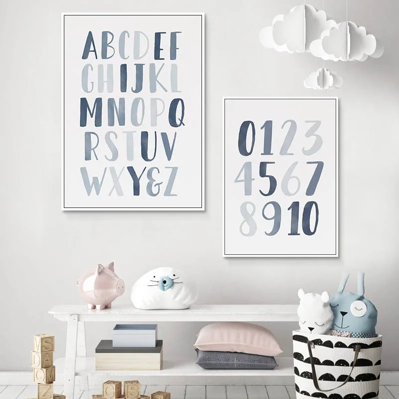 Alphabet and Numbers Posters and Prints Animal Educational Canvas Poster Children's Room Wall Art ABC Painting Art Kids Room
Alphabet and Numbers Posters and Prints Animal Educational Canvas Poster Children's Room Wall Art ABC Painting Art Kids Room
