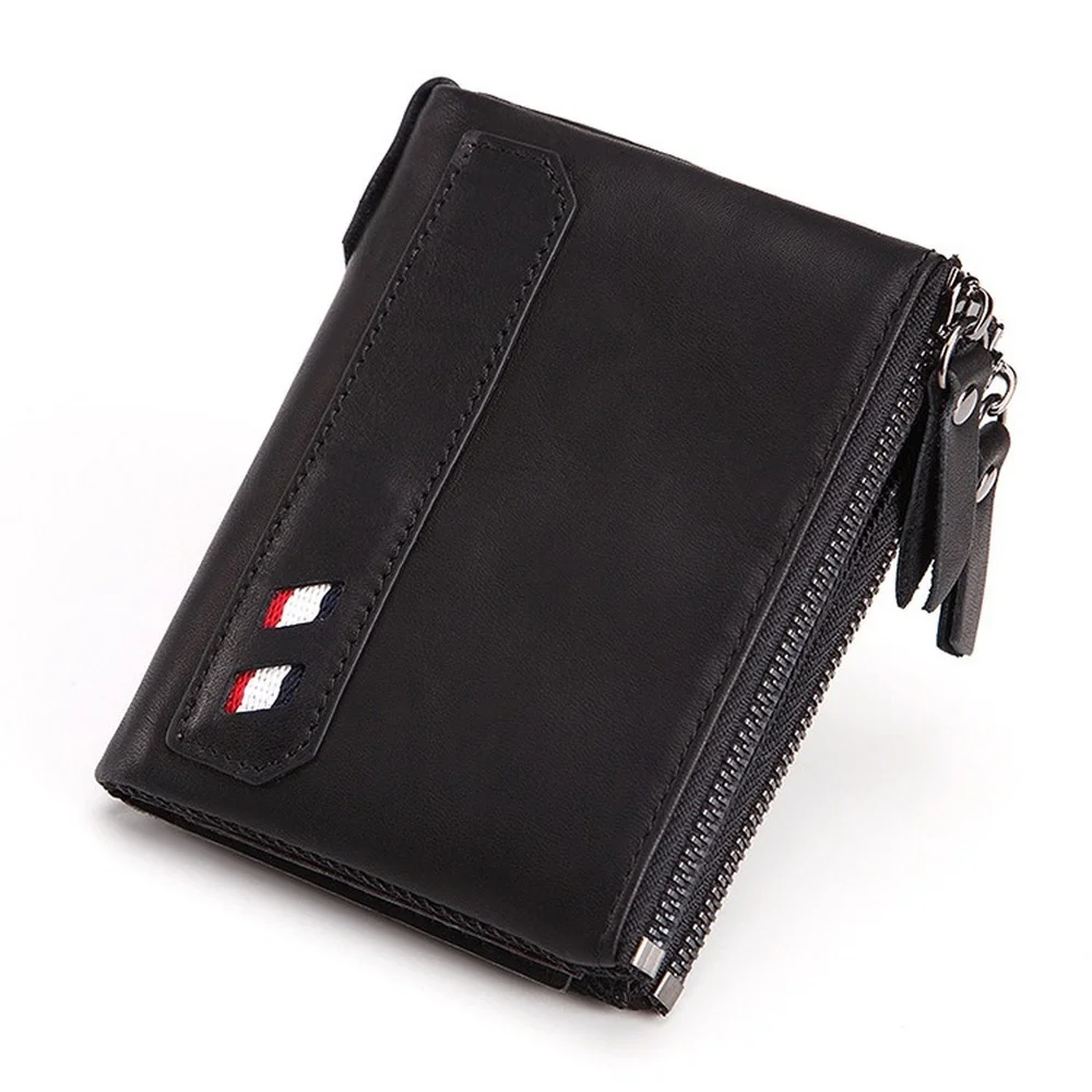Leather Wallet RFID anti theft brush fashion casual short men's wallet double zipper large capacity zero wallet
Leather Wallet RFID anti theft brush fashion casual short men's wallet double zipper large capacity zero wallet