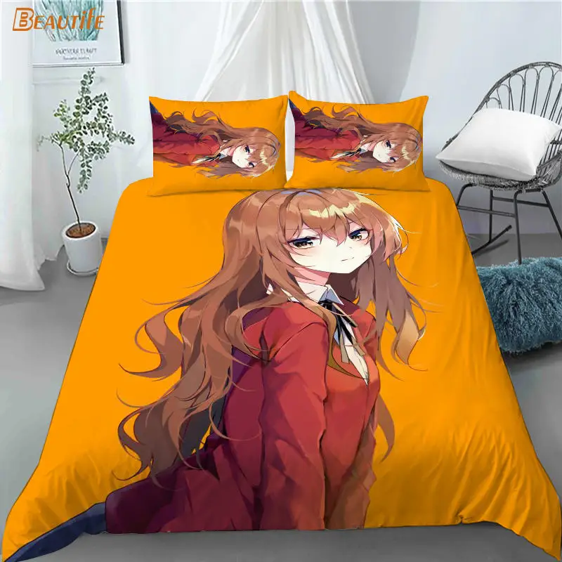 Hot Sale Anime Girl Toradora! 1 Duvet Cover 2 Pillowcases Polyester Fabric Bedding Set Family Boy Kid Set Duvet Cover Set
Hot Sale Anime Girl Toradora! 1 Duvet Cover 2 Pillowcases Polyester Fabric Bedding Set Family Boy Kid Set Duvet Cover Set