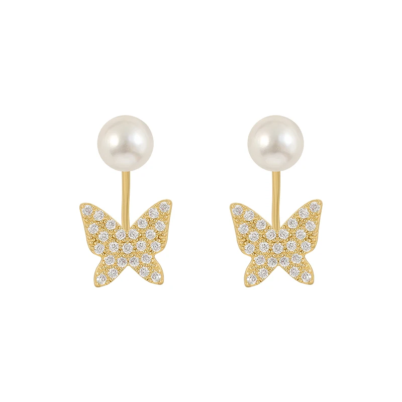 Elegant and exquisite crystal butterfly pendant earrings for women's Korean luxury jewelry fashion pearl multi wear earrings
Elegant and exquisite crystal butterfly pendant earrings for women's Korean luxury jewelry fashion pearl multi wear earrings