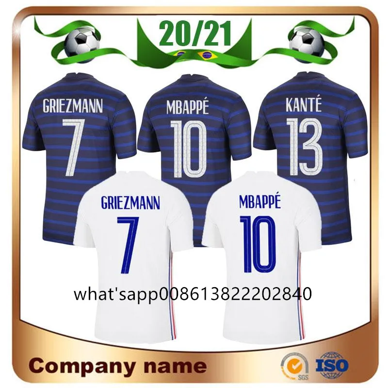 2021 France home adult T shirt MBAPPE VARANE GRIEZMANN THAUVIN KANTE POGBA 20/21 Francees away child football Shirts
2021 France home adult T shirt MBAPPE VARANE GRIEZMANN THAUVIN KANTE POGBA 20/21 Francees away child football Shirts