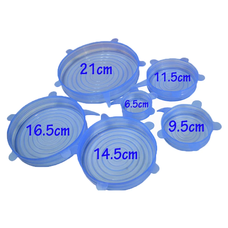 6 Pcs/Set Food Silicone Cover Universal Silicone Lids For Cookware Bowl Pot Lid Reusable Stretch Lids Wrap Kitchen Accessories
6 Pcs/Set Food Silicone Cover Universal Silicone Lids For Cookware Bowl Pot Lid Reusable Stretch Lids Wrap Kitchen Accessories